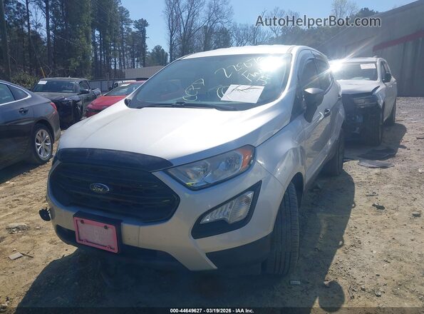 MAJ3P1REXJC228798 2018 FORD ECOSPORT Silver წინა მარცხენა ხედი სამი მეოთხედიდან
