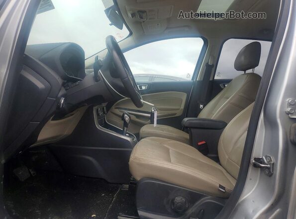 MAJ3P1TE1JC242534 2018 FORD ECOSPORT Silver წინა სალონის ხედი