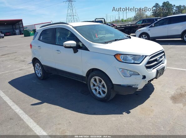 MAJ3P1TE2JC210448 2018 FORD ECOSPORT White Delantero derecho