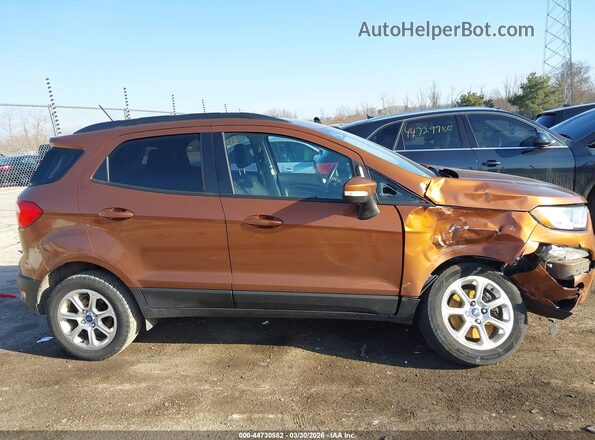 MAJ3P1TE5JC198263 2018 FORD ECOSPORT Brown Вид щитка приладів