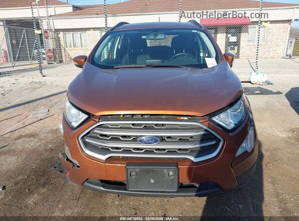 MAJ3P1TE5JC198263 2018 FORD ECOSPORT Brown Вид панелі приладів