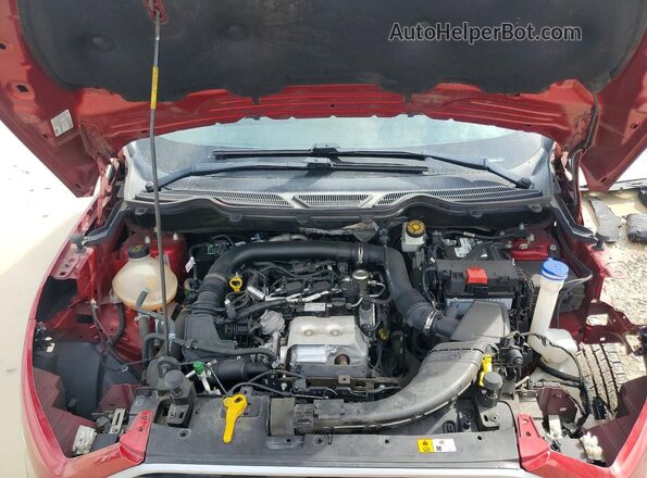 MAJ3P1TE5JC204983 2018 FORD ECOSPORT Burgundy ძრავის განყოფილების ხედი