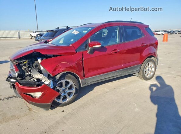 MAJ3P1TE9JC225352 2018 FORD ECOSPORT Red Przód lewy