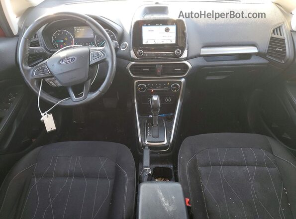 MAJ3P1TE9JC225352 2018 FORD ECOSPORT Red Widok deski rozdzielczej