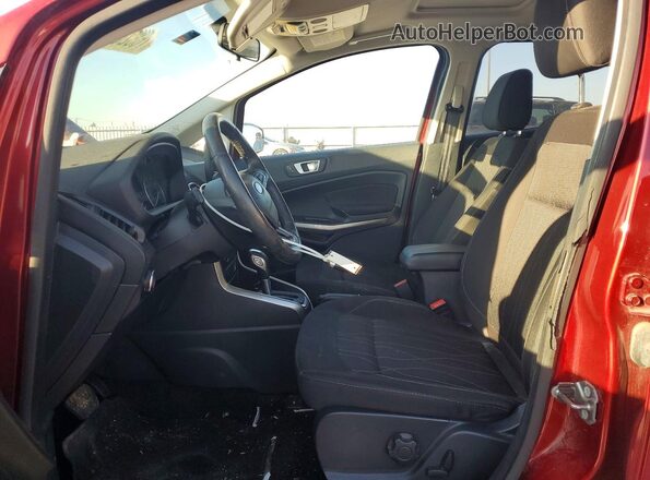 MAJ3P1TE9JC225352 2018 FORD ECOSPORT Red Widok wnętrza z przodu