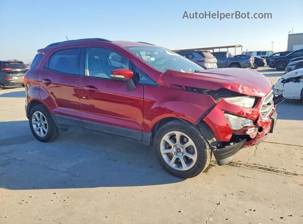 MAJ3P1TE9JC225352 2018 FORD ECOSPORT Red Przód prawy