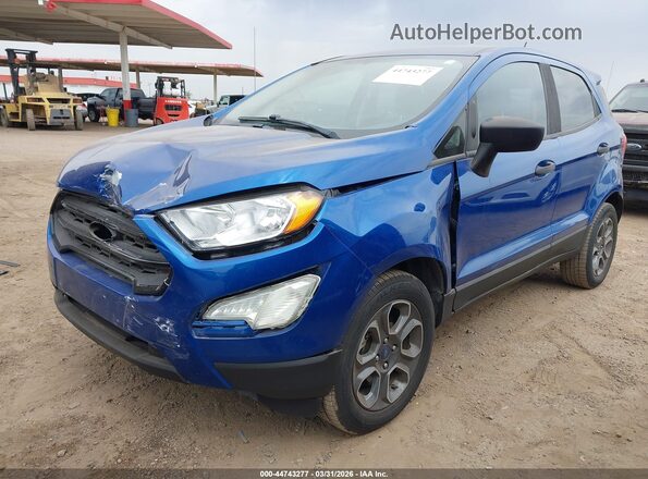 MAJ3S2FE2KC309174 2019 FORD ECOSPORT Blue წინა მარცხენა ხედი სამი მეოთხედიდან