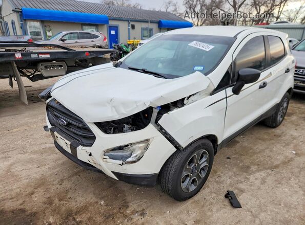 MAJ3S2FE9KC262323 2019 FORD ECOSPORT White Vista tres cuartos delantera izquierda