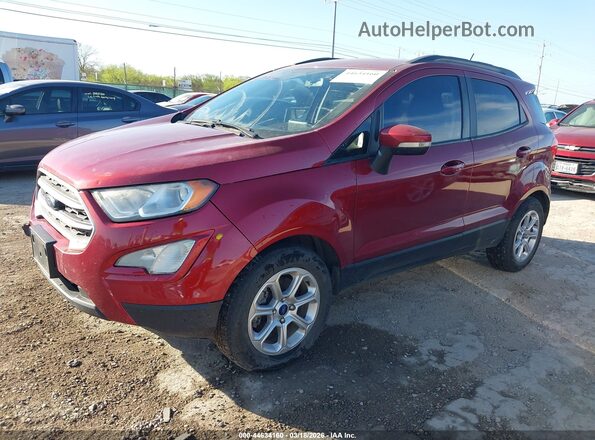 MAJ3S2GE1LC365851 2020 FORD ECOSPORT Красный Передняя левая четверть