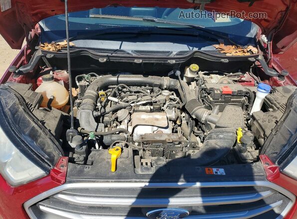 MAJ3S2GE7KC284058 2019 FORD ECOSPORT Red Vista del compartimento del motor