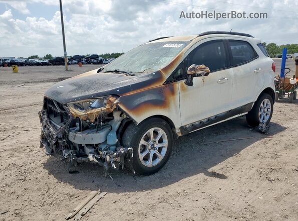 MAJ3S2GE7KC285808 2019 FORD ECOSPORT White Vista tres cuartos delantera izquierda