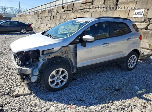 MAJ3S2GE8KC288295 2019 FORD ECOSPORT Silver წინა მარცხენა ხედი სამი მეოთხედიდან