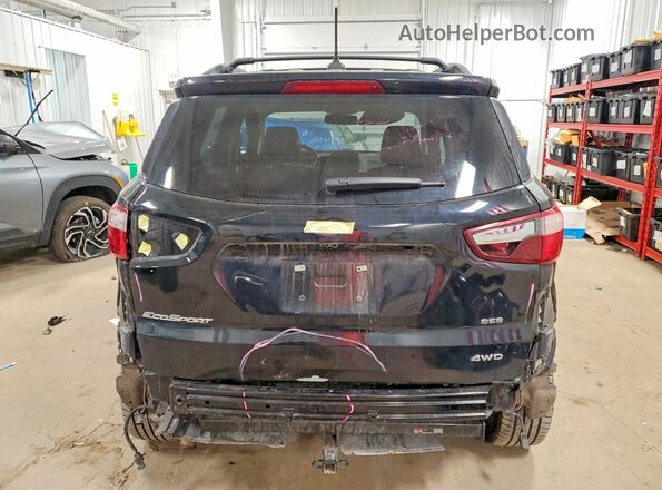 MAJ6P1CL2JC224278 2018 FORD ECOSPORT Black Rear view