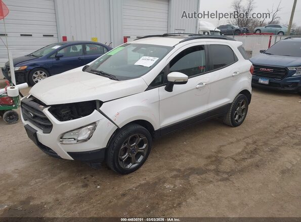 MAJ6P1CL7JC224017 2018 FORD ECOSPORT White წინა მარცხენა ხედი სამი მეოთხედიდან