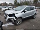 2018 Ford Ecosport Se Silver vin: MAJ6P1UL3JC245784