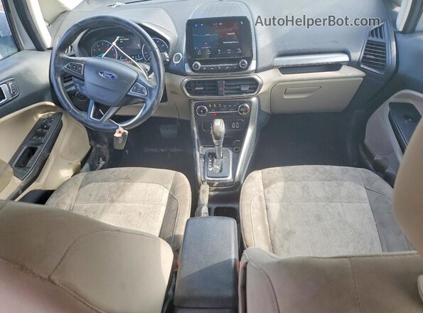 MAJ6P1UL5JC215394 2018 FORD ECOSPORT Silver Dashboard view