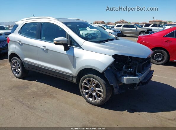 MAJ6P1WL6JC178689 2018 FORD ECOSPORT Silver Delantero derecho