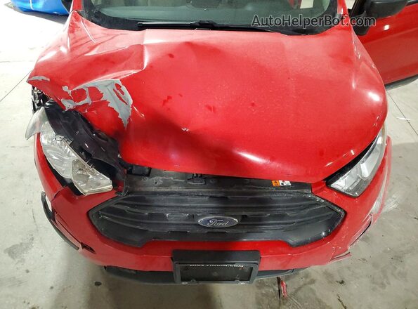 MAJ6S3FL4KC306715 2019 FORD ECOSPORT Red Vista del compartimento del motor