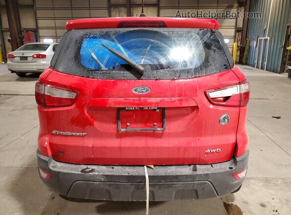 MAJ6S3FL4KC306715 2019 FORD ECOSPORT Red Vista trasera