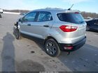 2021 Ford Ecosport S Серебряный vin: MAJ6S3FL9MC416646