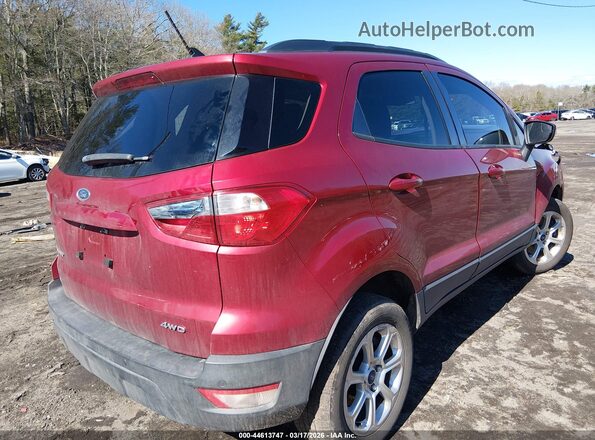 MAJ6S3GL0KC270911 2019 FORD ECOSPORT Red Rear right
