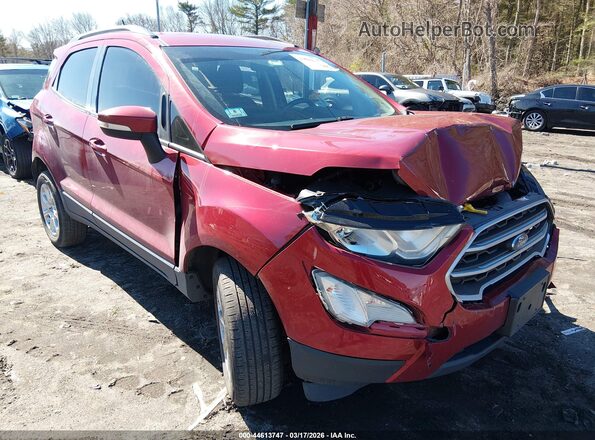 MAJ6S3GL0KC270911 2019 FORD ECOSPORT Red Front right