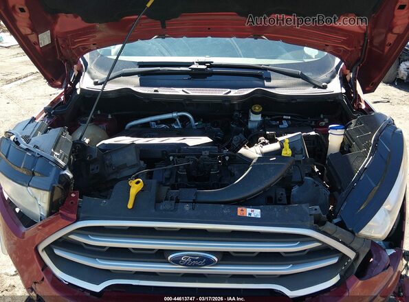 MAJ6S3GL0KC270911 2019 FORD ECOSPORT Red Rear view