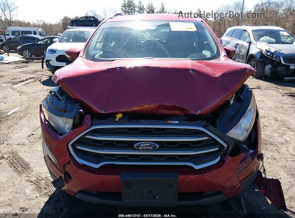 MAJ6S3GL0KC270911 2019 FORD ECOSPORT Red Instrument cluster view