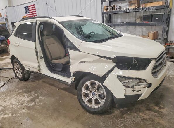 MAJ6S3GL1KC308890 2019 FORD ECOSPORT Белый Передняя правая четверть