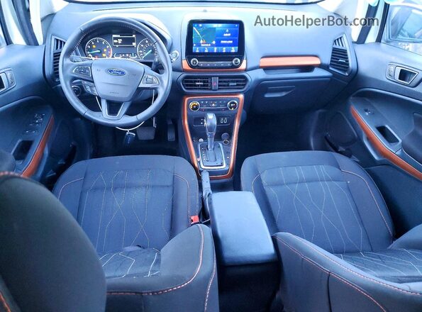 MAJ6S3GL1NC470295 2022 FORD ECOSPORT Белый Вид панели приборов