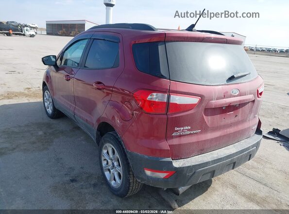 MAJ6S3GL9KC293023 2019 FORD ECOSPORT Red Tył lewy