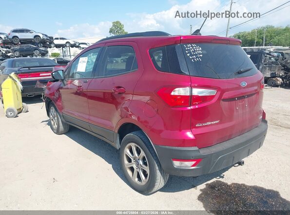 MAJ6S3GLXLC387820 2020 FORD ECOSPORT Red Задня ліва чверть