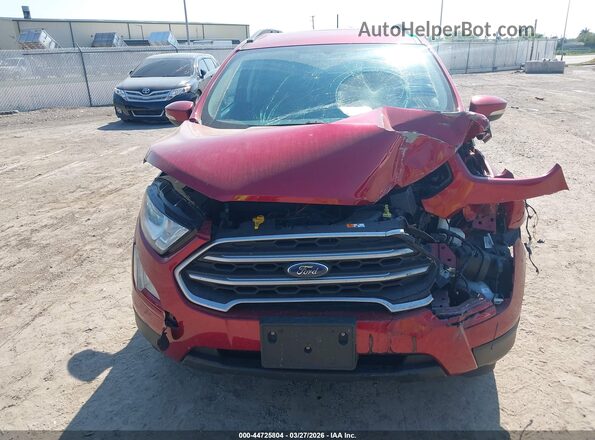 MAJ6S3GLXLC387820 2020 FORD ECOSPORT Red Вид щитка приладів