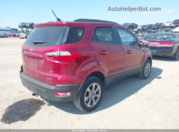 MAJ6S3GLXLC387820 2020 FORD ECOSPORT Red Задня права чверть