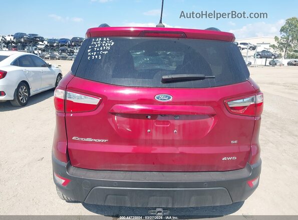 MAJ6S3GLXLC387820 2020 FORD ECOSPORT Red 