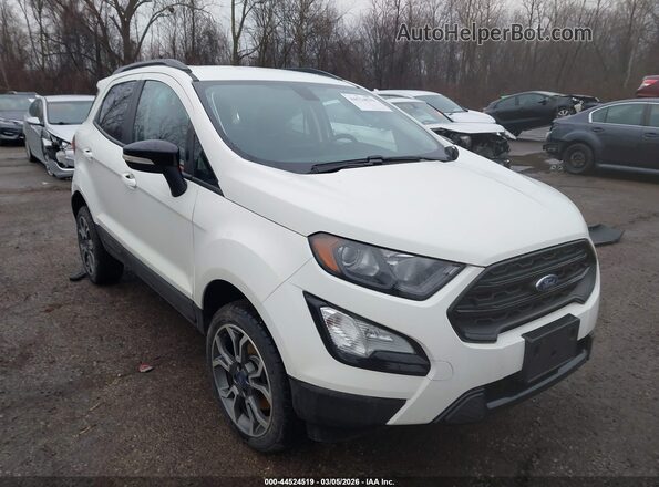 MAJ6S3JL1KC293557 2019 FORD ECOSPORT White Delantero derecho