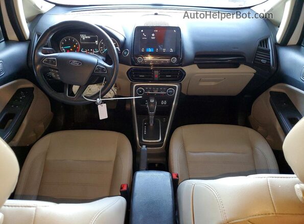 MAJ6S3KL0KC309309 2019 FORD ECOSPORT White Widok deski rozdzielczej