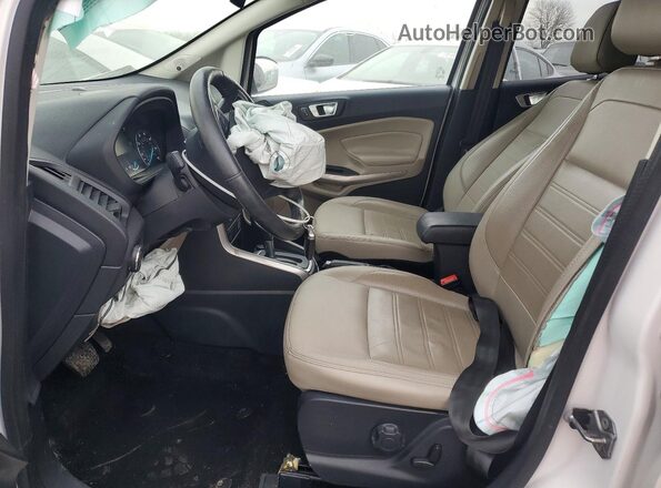 MAJ6S3KL2KC252918 2019 FORD ECOSPORT Белый Вид салона спереди