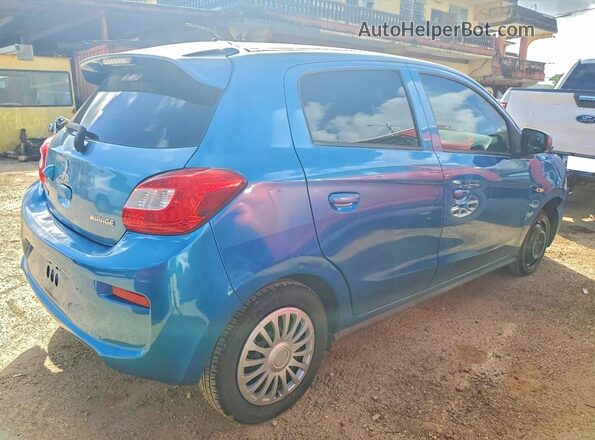 ML32A3HJ3KH001798 2019 MITSUBISHI MIRAGE Синий Задняя правая четверть