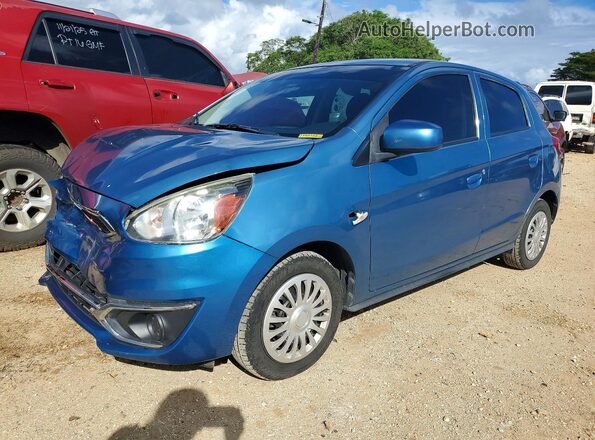 ML32A3HJ3KH001798 2019 MITSUBISHI MIRAGE Синий Передняя левая четверть
