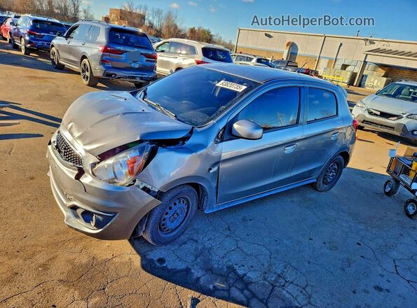 ML32A3HJ3KH014633 2019 MITSUBISHI MIRAGE Gray წინა მარცხენა ხედი სამი მეოთხედიდან