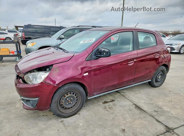 ML32A3HJ8KH005698 2019 MITSUBISHI MIRAGE Бордовый Передняя левая четверть