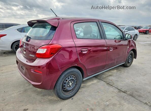 ML32A3HJ8KH005698 2019 MITSUBISHI MIRAGE Бордовый Задняя правая четверть