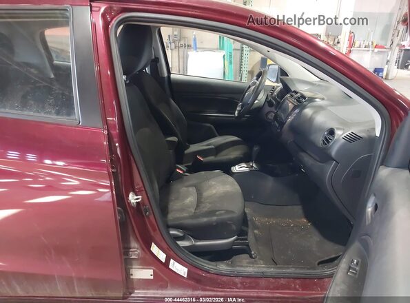 ML32AUHJ3PH006383 2023 MITSUBISHI MIRAGE Бордовый Вид салона спереди