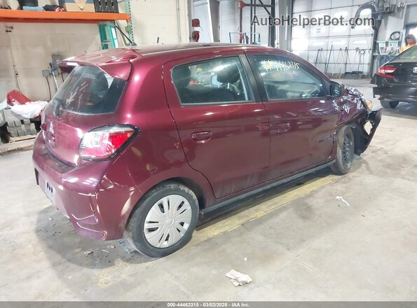 ML32AUHJ3PH006383 2023 MITSUBISHI MIRAGE Бордовый Задняя правая четверть