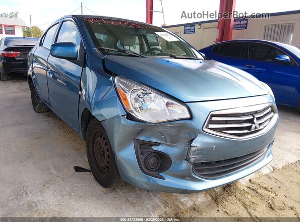 ML32F3FJ0HHF06861 2017 MITSUBISHI MIRAGE G4 Blue Widok z przodu