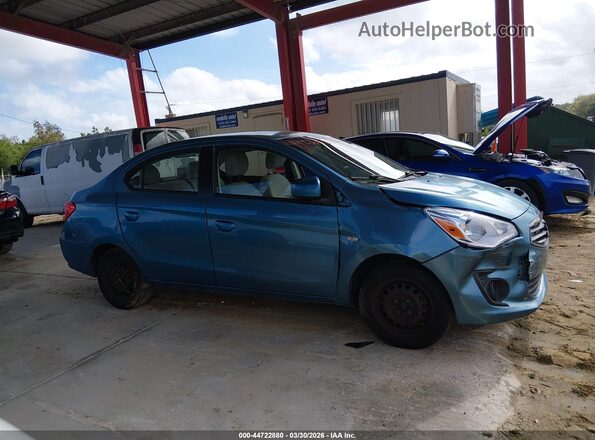 ML32F3FJ0HHF06861 2017 MITSUBISHI MIRAGE G4 Blue Widok wnętrza z tyłu