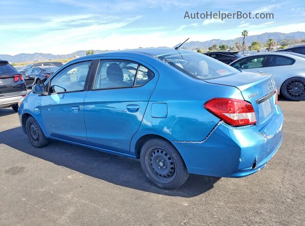 ML32F3FJ2HHF17165 2017 MITSUBISHI MIRAGE Синий Задняя левая четверть