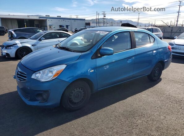 ML32F3FJ2HHF17165 2017 MITSUBISHI MIRAGE Синий Передняя левая четверть