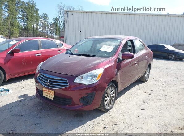 ML32F3FJ2JHF13784 2018 MITSUBISHI MIRAGE G4 Burgundy Առջևի ձախ երեք քառորդ տեսարան